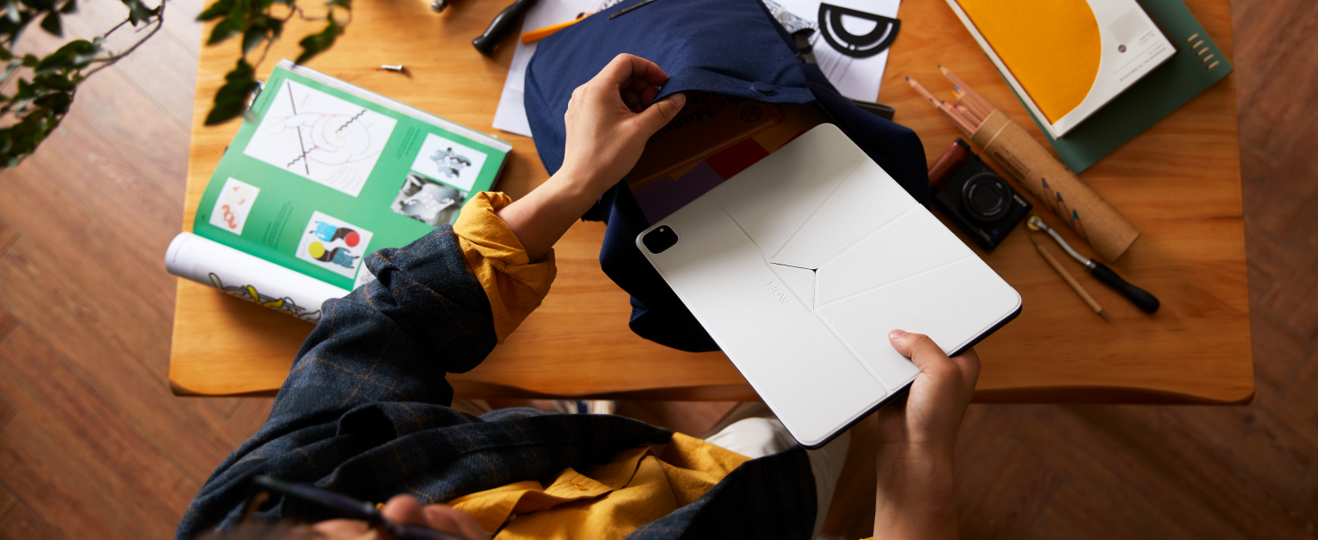 Mô tả MOFT Snap Float Folio for iPads ao da máy tính bảng MOFT có nhiều góc nhìn tự động mở/ khóa thích hợp cho Pro 11 "2022-2018 / Air 2022 / 2020) - 4