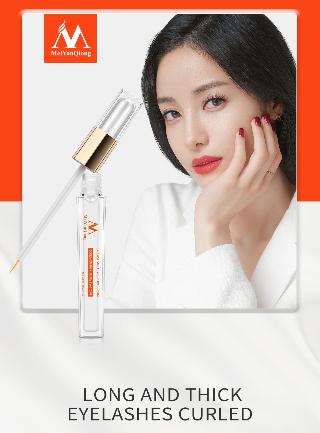Mô tả MeiYanQiong Tinh Chất Dưỡng Mi Chân Mày Dưỡng Dài Mi Dưỡng lông Mày Phục Hồi làn Mi Dày Cong đẹp và khỏe mạnh tự nhiên 3ml - 6