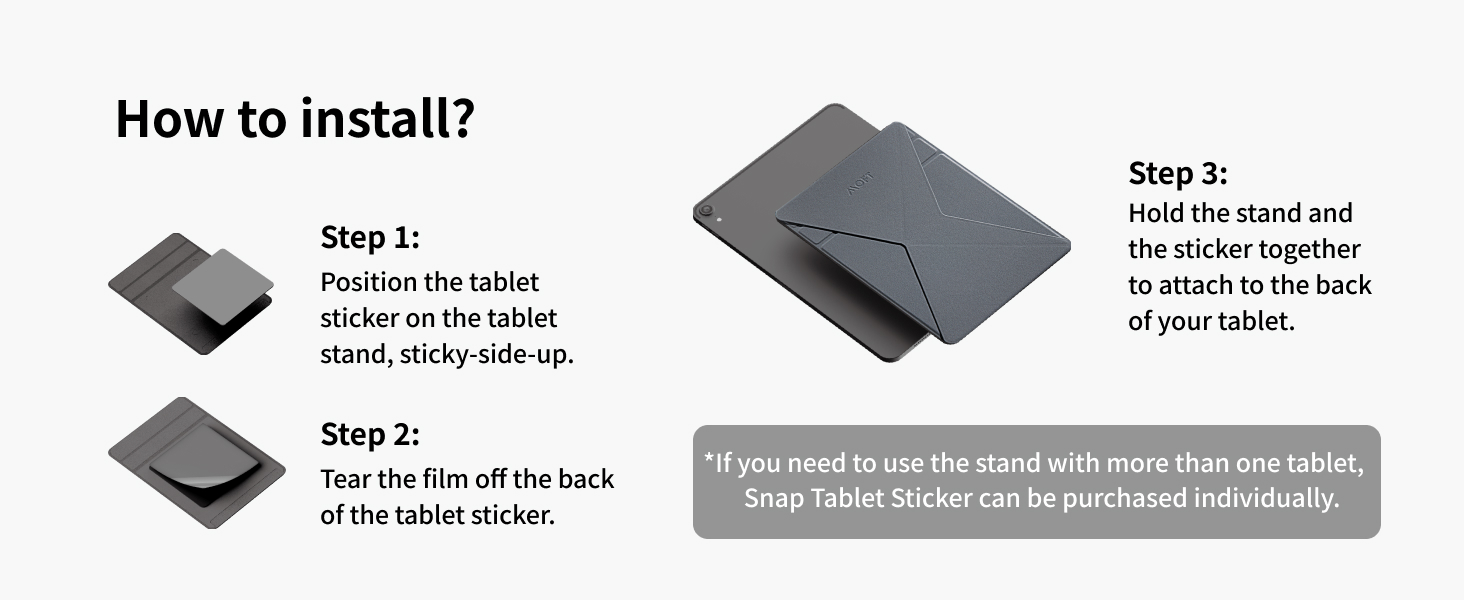Mô tả MOFT SnapTablet Stand Giá đỡ máy tính bảng  có thể tháo rời với bàn phím ma thuật điều chỉnh siêu mỏng - 9