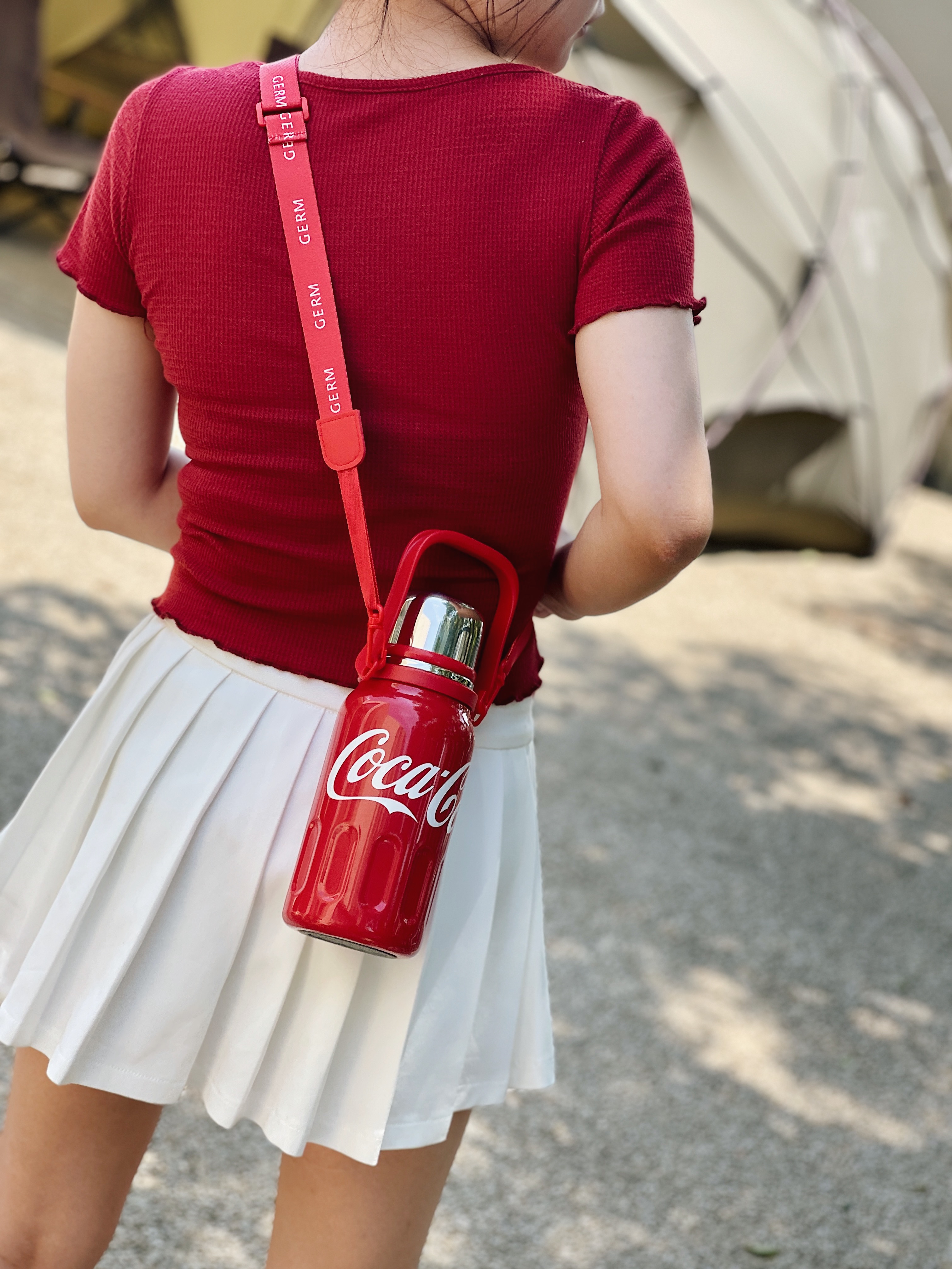 Mô tả Cốc Cách Nhiệt Bằng Thép Không Gỉ 316 800 / 1200ML Có Đồ Lọc Trà Coca Cola Chính Hãng germ - 6