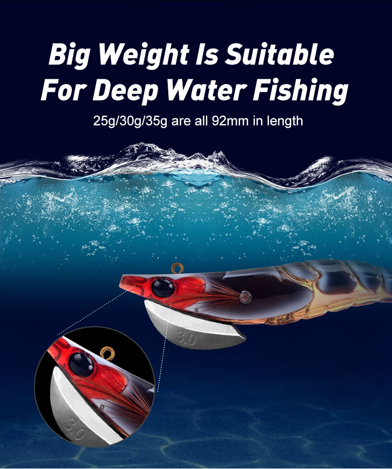 Mô tả Kingdom EGI SHRIMPER Mồi Câu Cá 55mm 70mm 80mm 92mm 110mm Mồi Mực Dẫn Eging Mồi Chìm Mực Jig Mồi Tôm Mồi Mồi Mồi Mồi Mồi Mồi Mồi Mồi Wobblers - 6