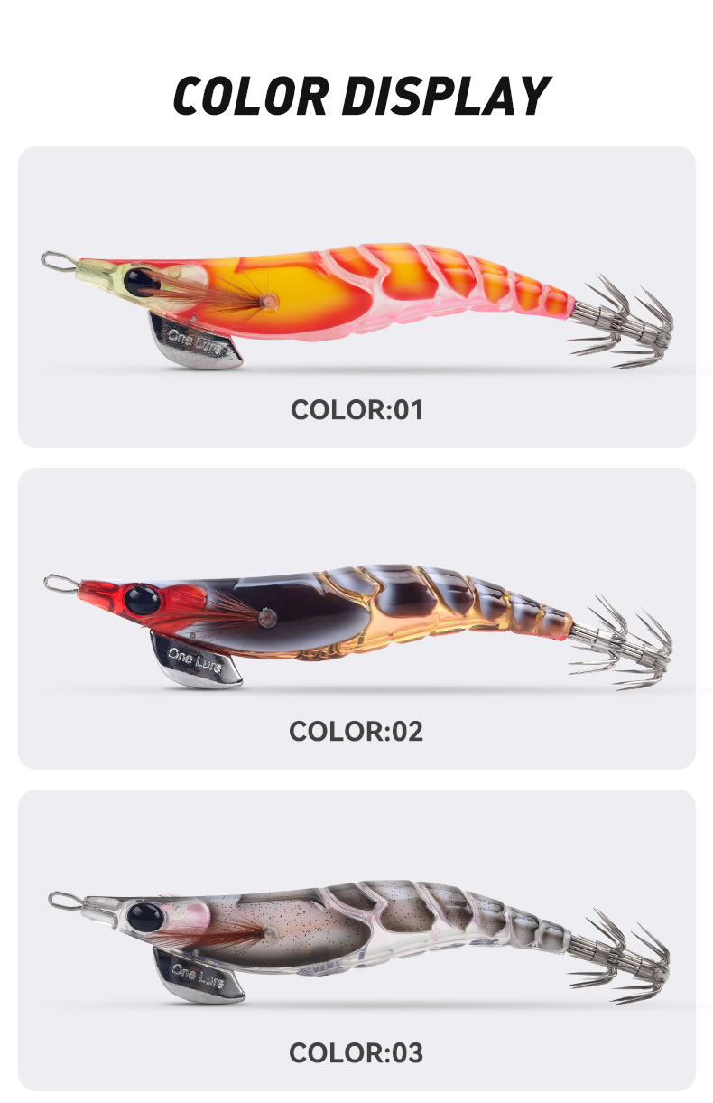 Mô tả Kingdom EGI SHRIMPER Mồi Câu Cá 55mm 70mm 80mm 92mm 110mm Mồi Mực Dẫn Eging Mồi Chìm Mực Jig Mồi Tôm Mồi Mồi Mồi Mồi Mồi Mồi Mồi Mồi Wobblers - 10