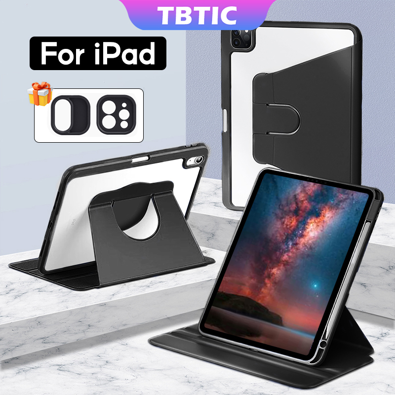 Mô tả Tbtic Cho iPad Ốp Lưng Air 7 M3 2025 6 Pro 11 2024 Air 5 4 10.9 11th A16 10th 9th 8th Gen 7th 10.2 Mini 6 Ốp Lưng Có Giá Đỡ Bút Chì 720° Xoay - 8