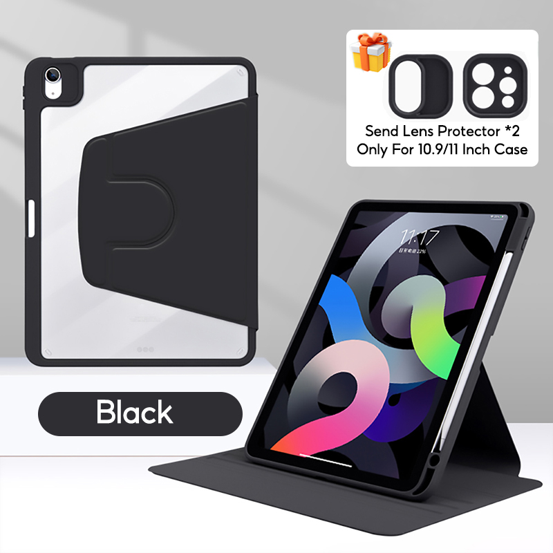 Mô tả Tbtic Cho iPad Ốp Lưng Air 7 M3 2025 6 Pro 11 2024 Air 5 4 10.9 11th A16 10th 9th 8th Gen 7th 10.2 Mini 6 Ốp Lưng Có Giá Đỡ Bút Chì 720° Xoay - 9