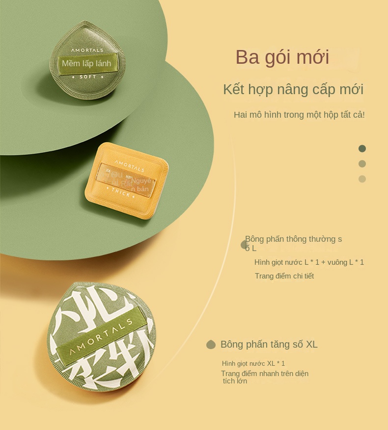 AMORTALS Bông Mút Trang Điểm 100 Điểm Mềm Mại Dùng Ướt Và Khô | Shopee Việt  Nam