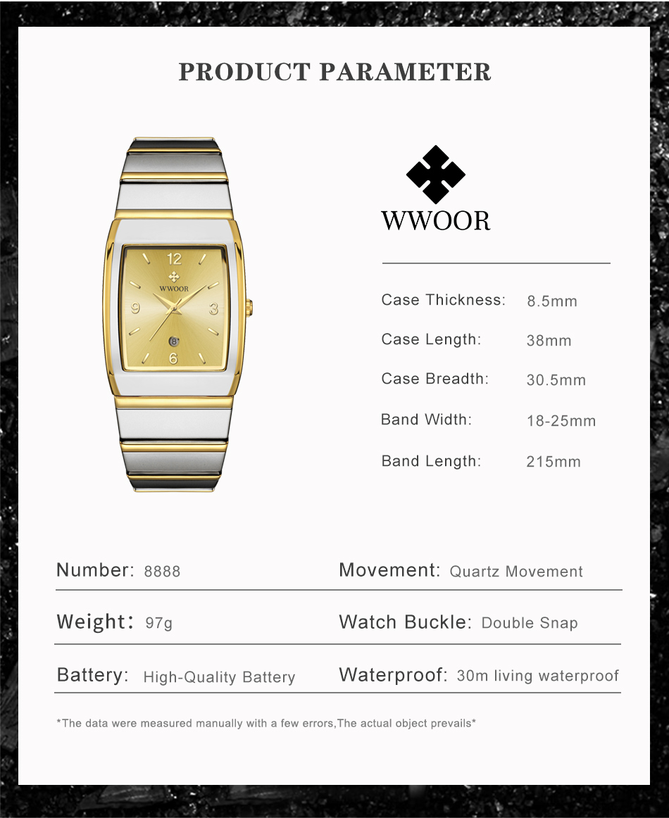 Đồng hồ WWOOR 8888 trên tay