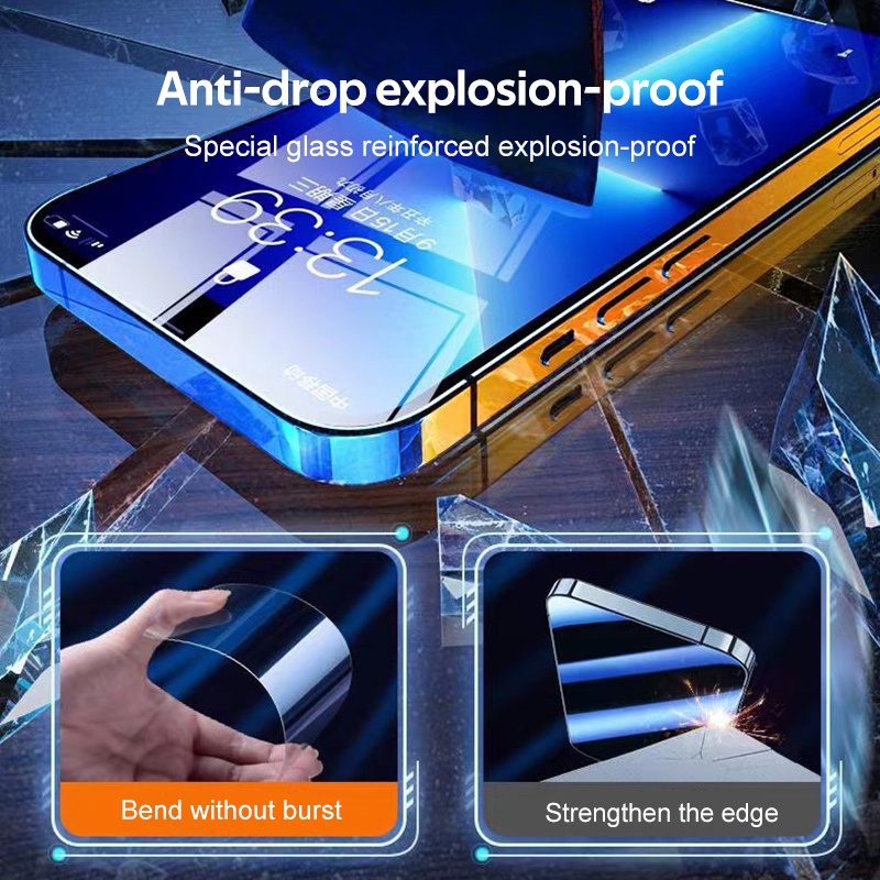Mô tả Kính cường lực TBTIC thích hợp cho iphone 15 14 plus 13 12 11 pro x xs max xr kèm dụng cụ sửa chữa - 2