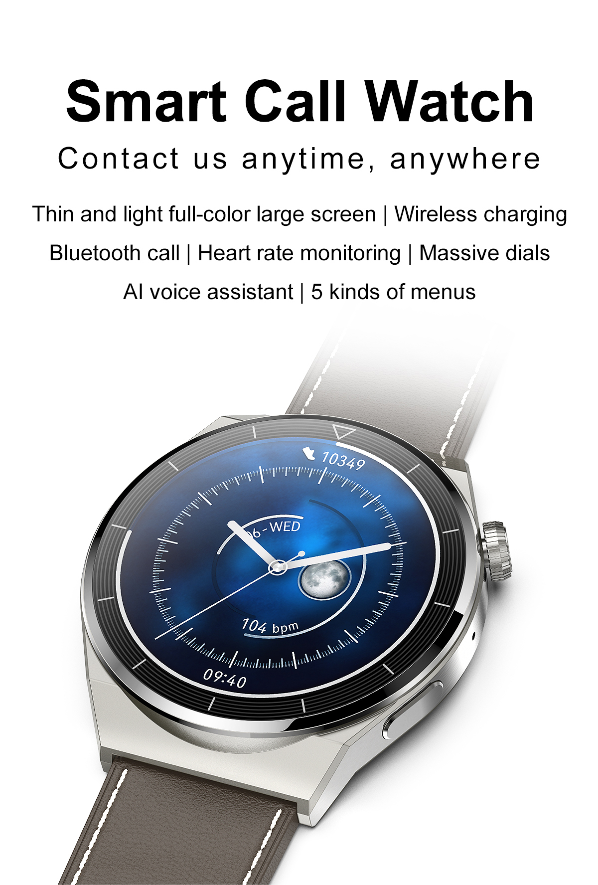Mô tả Đồng Hồ Thông Minh lige bluetooth Hỗ Trợ Nghe Gọi Âm Thanh - 1
