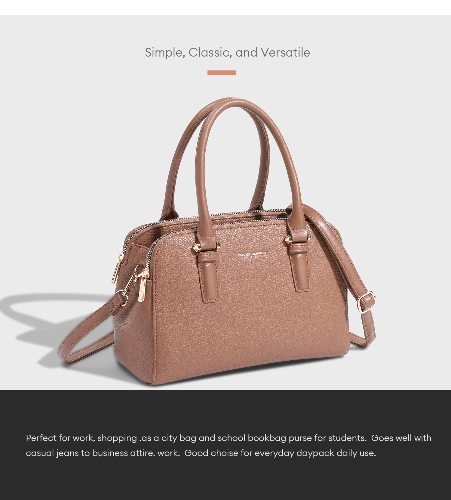 Mô tả Túi xách DAVID JONES da pu đeo chéo thời trang paris cho nữ - 7