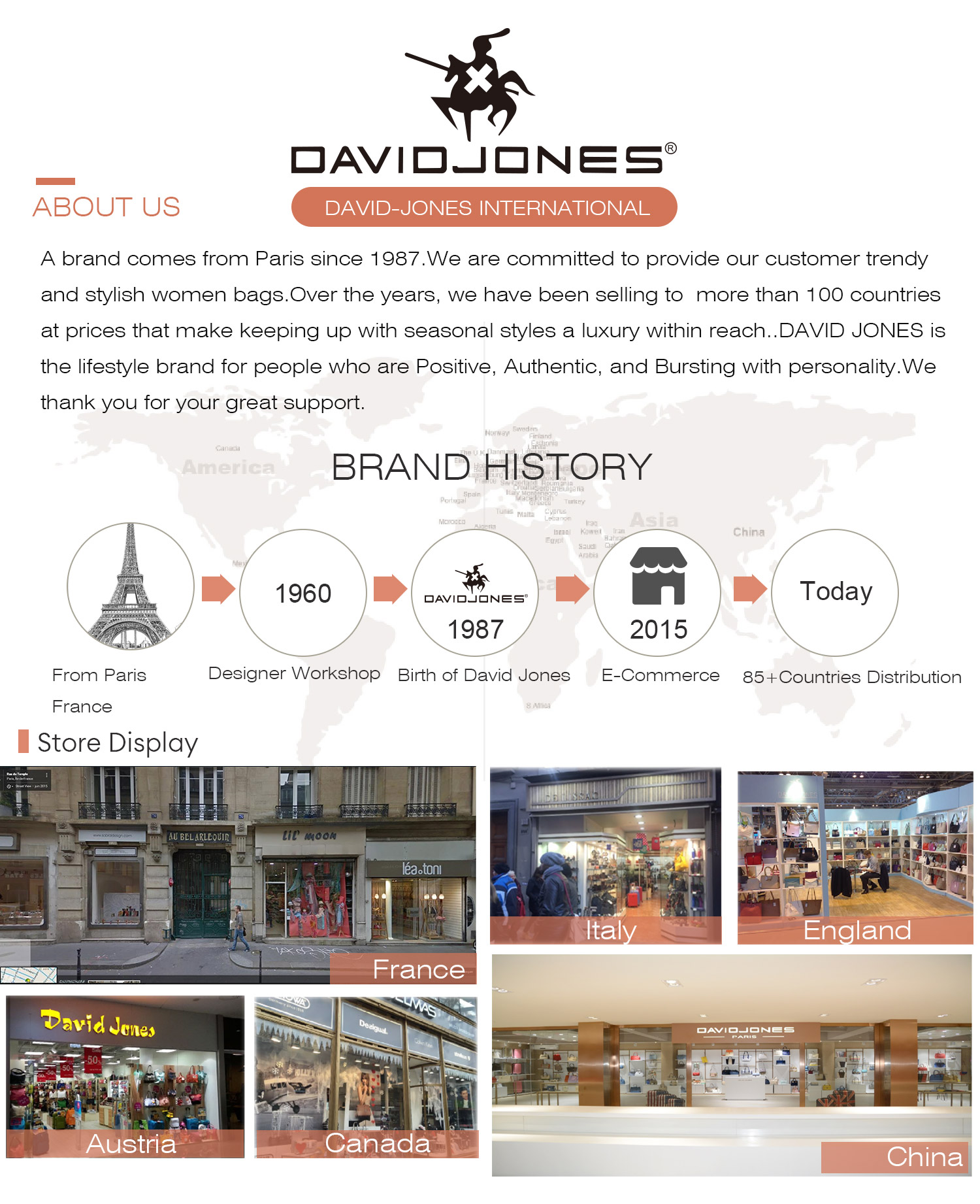 Mô tả Túi da pu DAVID JONES đeo chéo thời trang cho nữ - 1