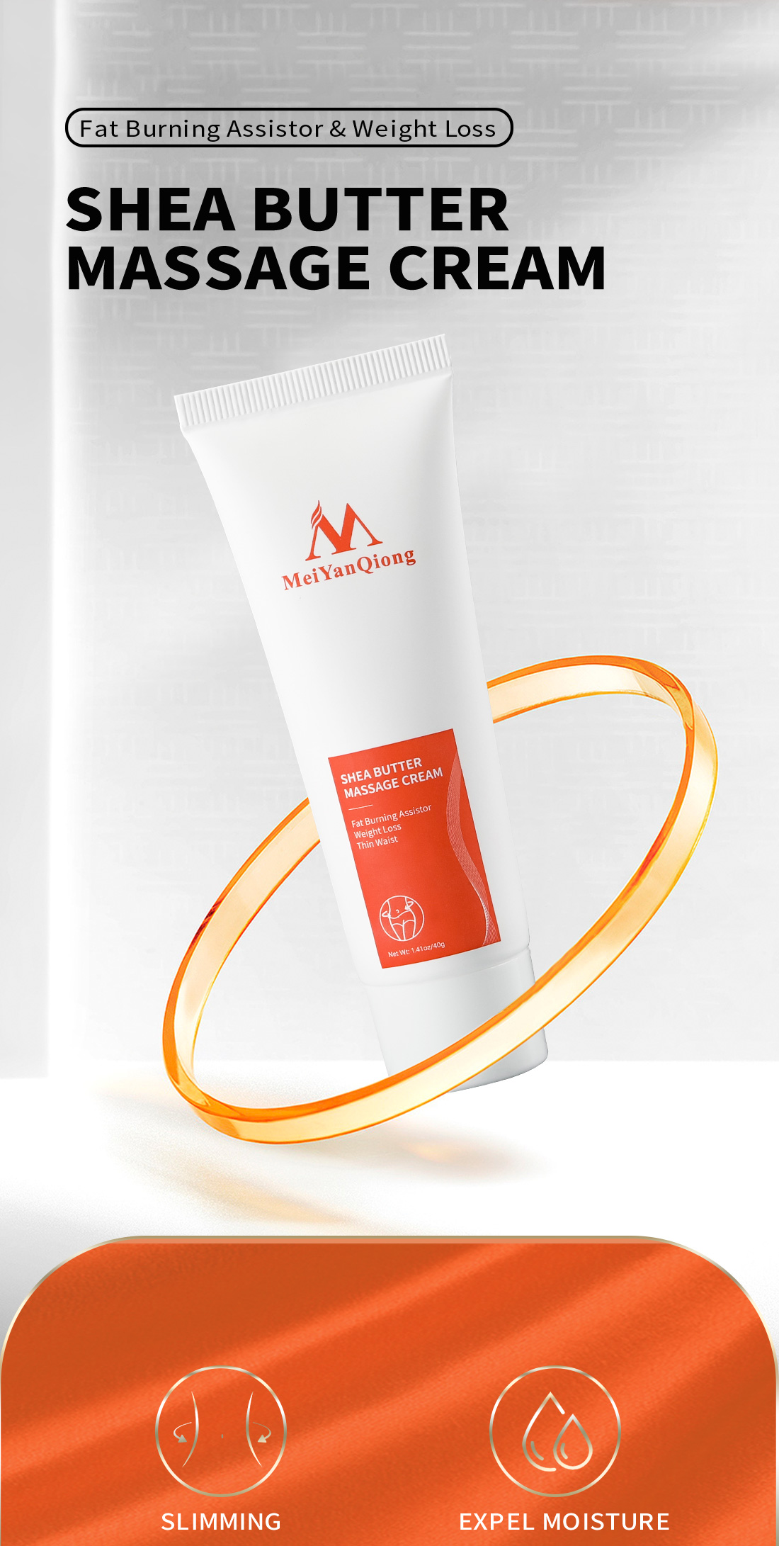 Mô tả MeiYanQiong Kem Giảm Béo Body Fat Burning Cream Massage Thúc Đẩy Đốt Cháy Mỡ 40g - 1