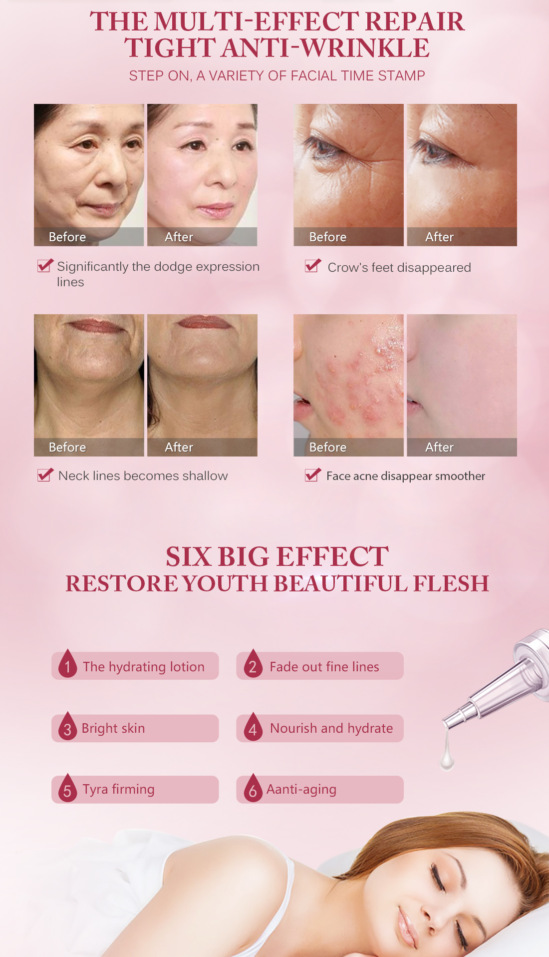 Mô tả MeiYanQiong Serum Dưỡng Da Serum Chăm sóc da huyết thanh Dưỡng da chống nếp nhăn chống lão hóa làm trắng da 10ml - 5