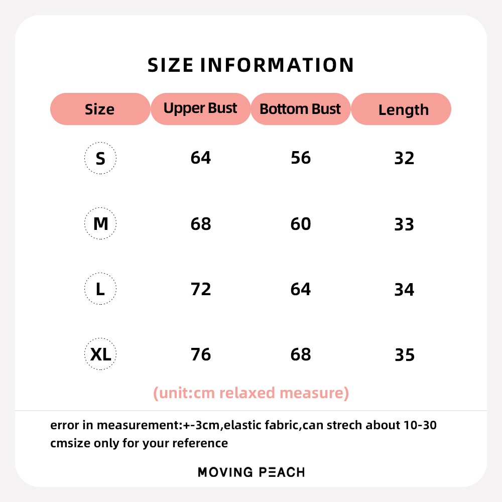 Mô tả Áo ngực thể thao MOVING PEACH JBY không đường may thoáng khí có miếng đệm tháo rời - 1