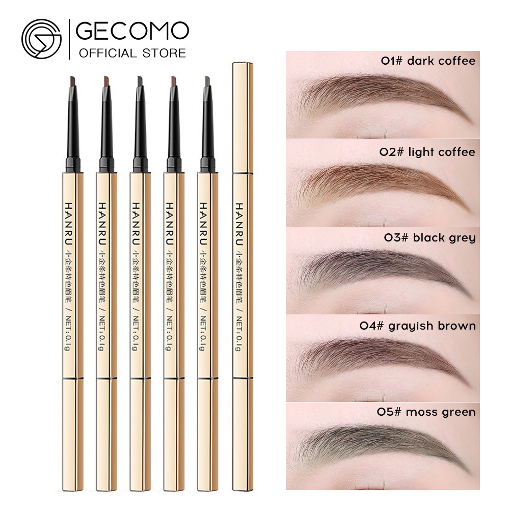 Mô tả Bút chì kẻ lông mày GECOMO trang điểm tự nhiên lâu trôi chống thấm nước - 1