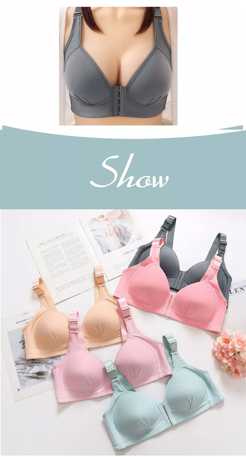 Mô tả FallSweet BigSize 36-44 Áo Ngực Chất Liệu Đồng Thau Thoáng Khí Thời Trang Quyến Rũ Cho Nữ #2023 - 7