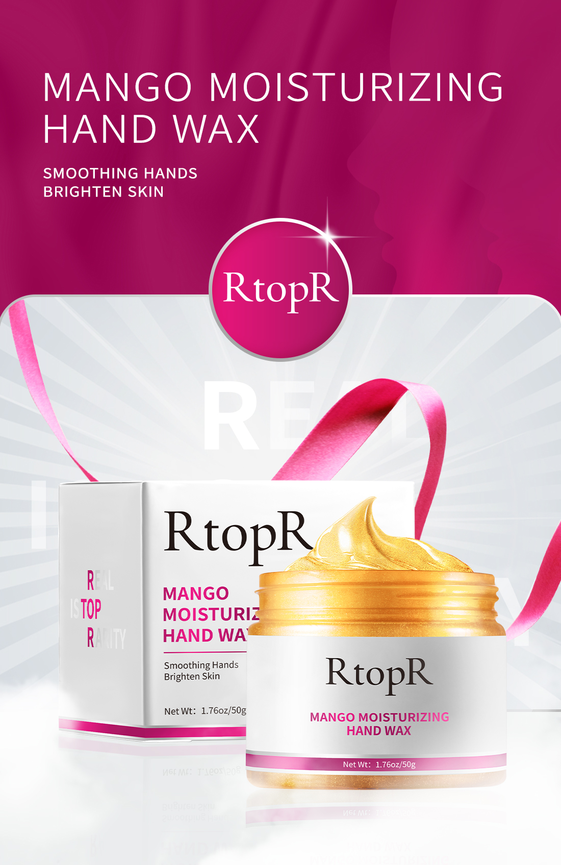 Mô tả Mặt nạ dưỡng da tay RTOPR chiết xuất xoài chống lão hóa làm trắng dưỡng ẩm chống nếp nhăn 50g - 1