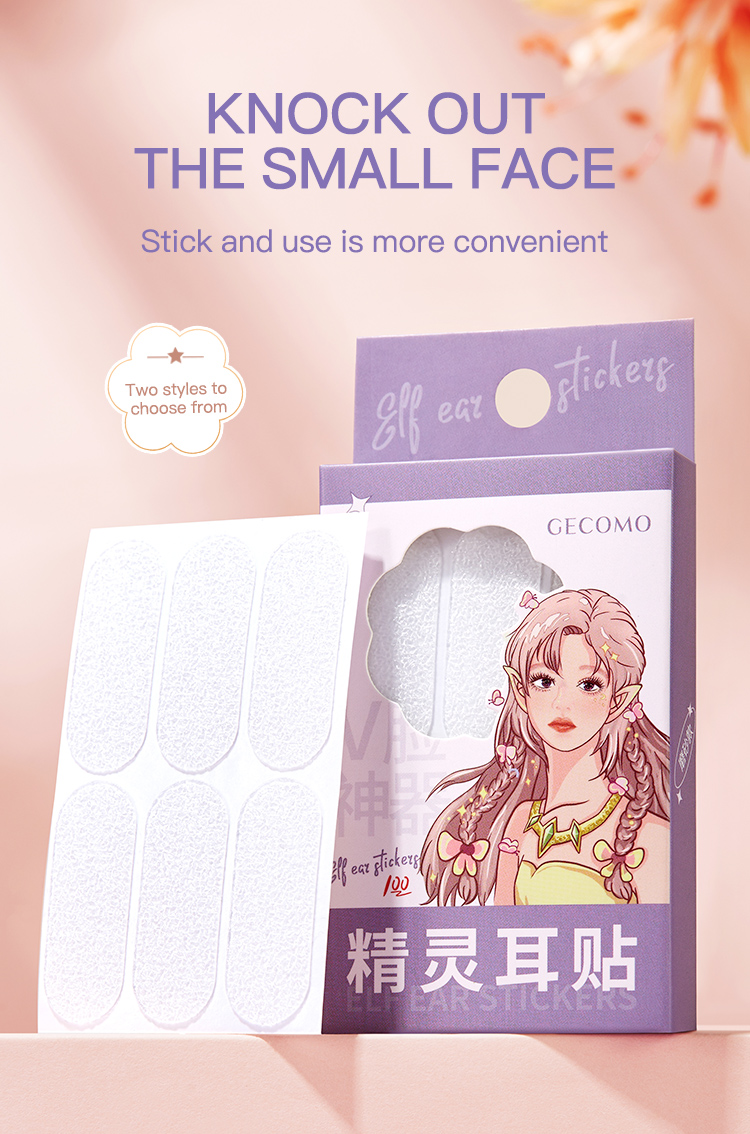 Mô tả Gecomo Set 3 Cặp Miếng Dán Cố Định Tai elf Có Thể Tái Sử Dụng - 1