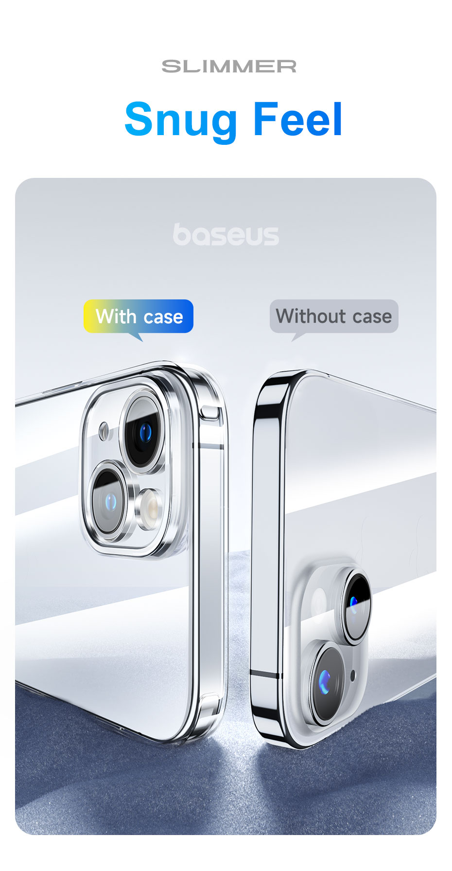 Mô tả Ốp điện thoại Baseus TPU dẻo trong suốt chống sốc bảo vệ camera thích hợp cho iphone 15 promax iphone 15 pro plus - 4