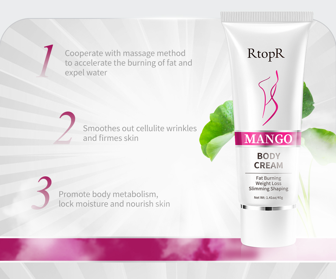 Mô tả RtopR Kem giảm cân Quả xoài Giảm Béo Body Giảm Béo Định Hình Tạo Đường Cong Đẹp Làm Săn Chắc Cơ Thể Mango Slimming Weight Lose Cream 40g - 3