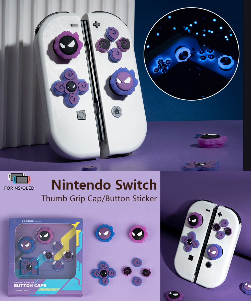 GeekShare Nintendo Switch Thumb Grip Cap Dễ thương Cross D-Pad Nút Caps ...