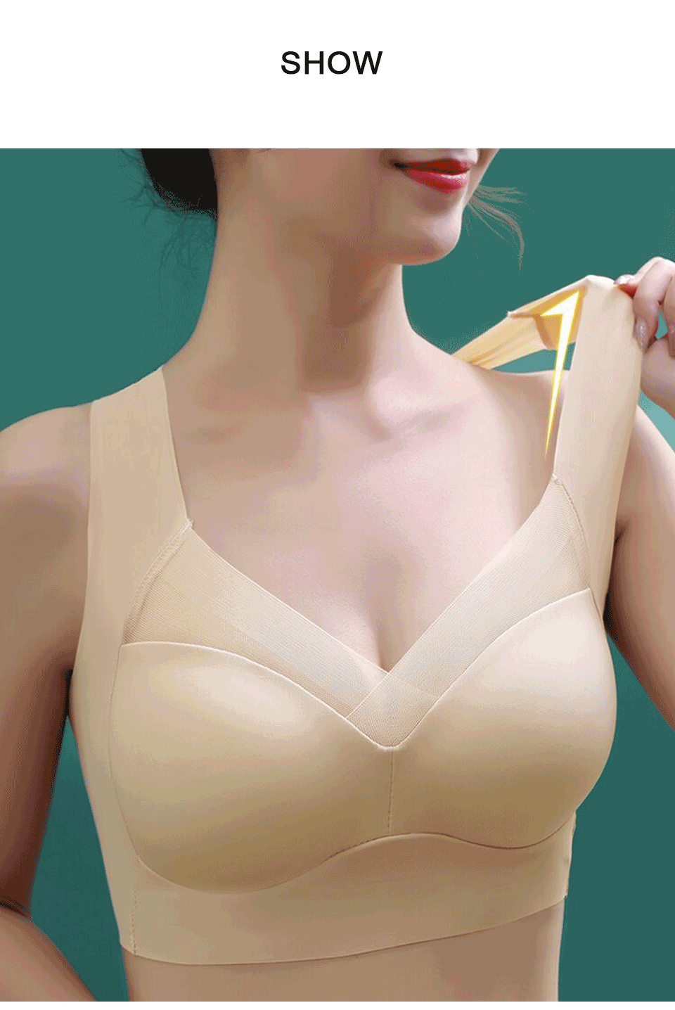 Mô tả Fallsweet Áo Ngực Thể Thao Không Gọng Không Đường May plus size Cho Nữ - 10