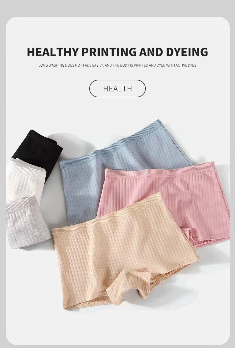Mô tả Fallsweet Quần Lót Boxer cotton Lưng Vừa Mềm Mại Màu Trơn Chống Liền Mạch Gợi Cảm Cho Nam Và Nữ - 3