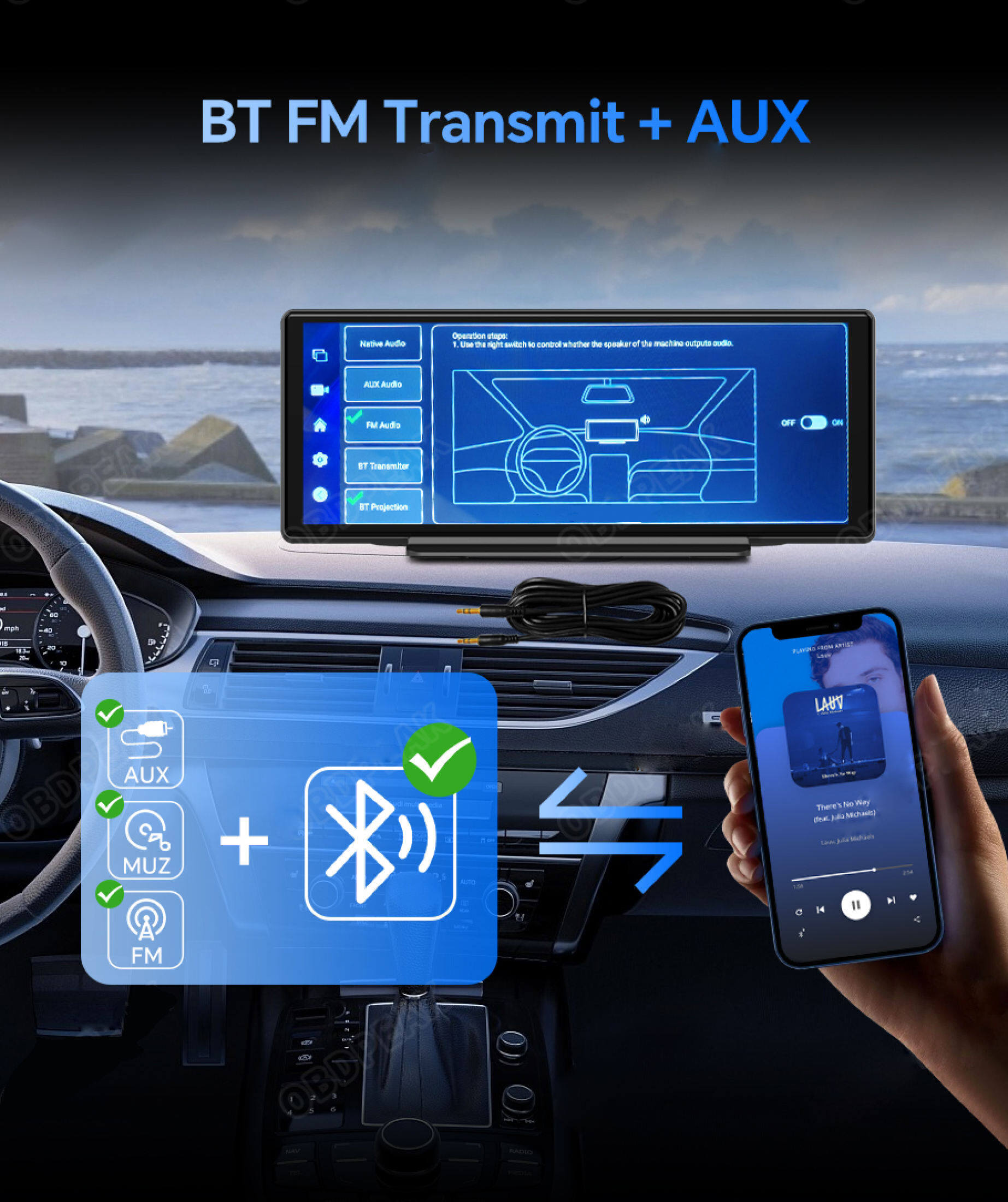 Mô tả Ekleva 10.26 Inch Dash Cam Android 12 2 + 32GB 5G WiFi Xe DVR 8 Core GPS FM Aux Có Đĩa U Gương Chiếu Hậu 5.1 Cuộc Gọi Điện Thoại Bluetooth Gắn Đặc Biệt - 9