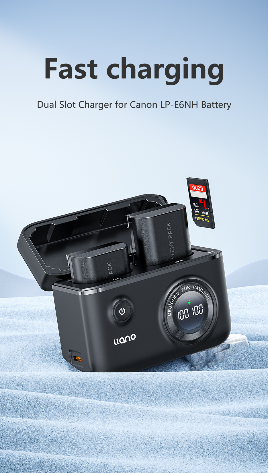 Llano Đế Sạc Canon LP-E6NH
