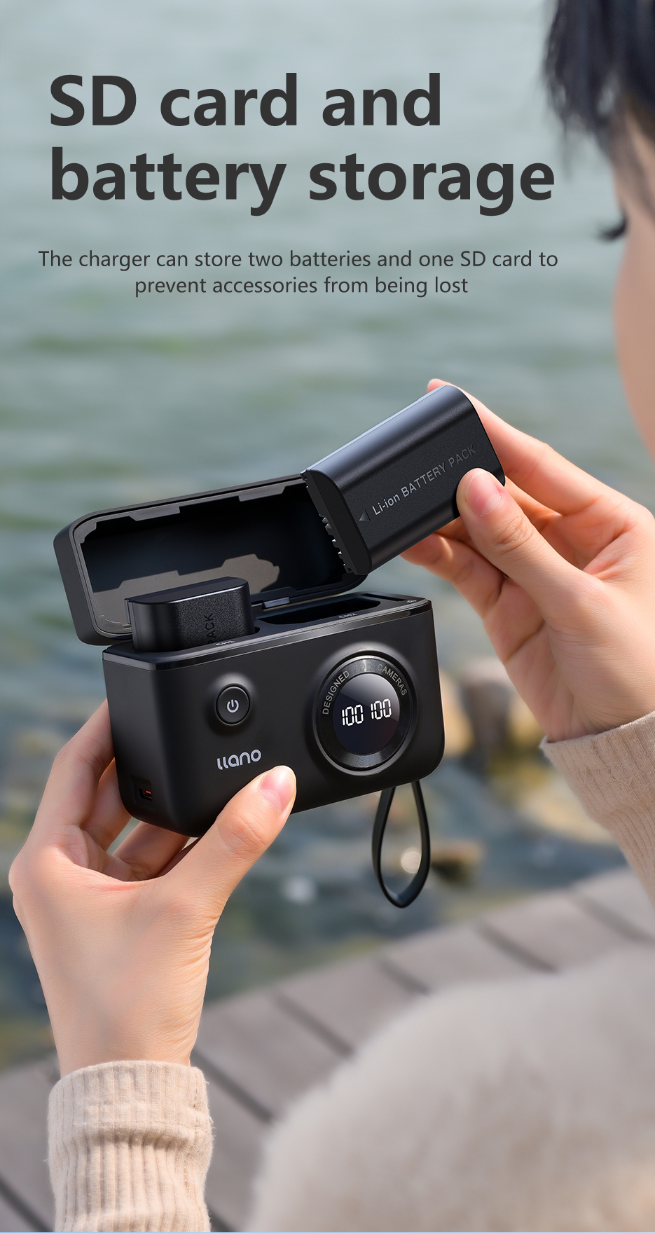 Llano Đế Sạc Canon LP-E6NH - Pin tương thích