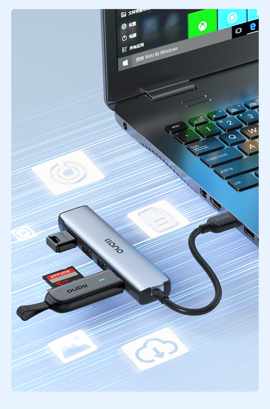 HUB LLANO USB 3.0