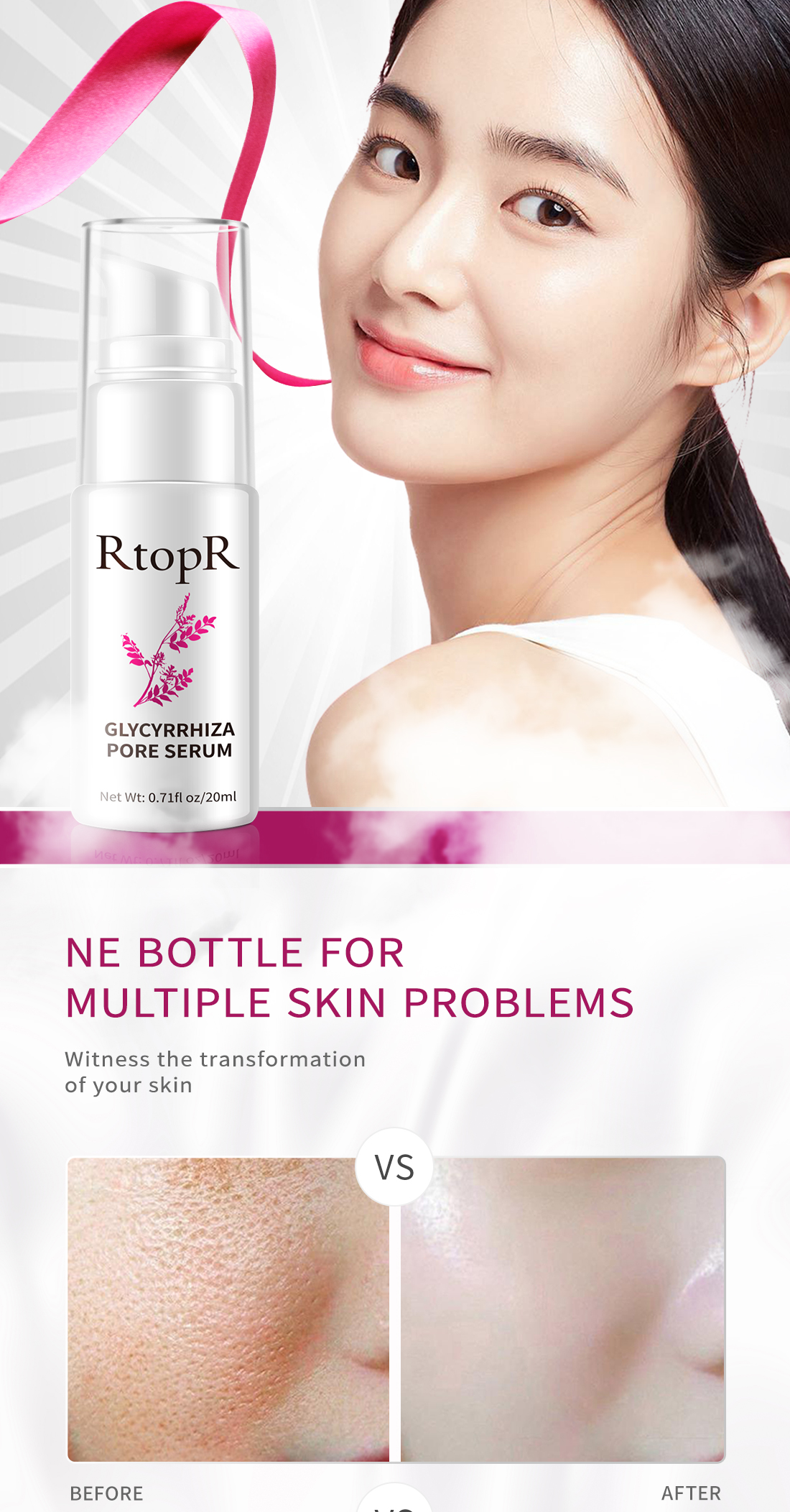 Mô tả RtopR Tinh chất phục hồi lỗ chân lông Glycyrrhiza 20ml - 7