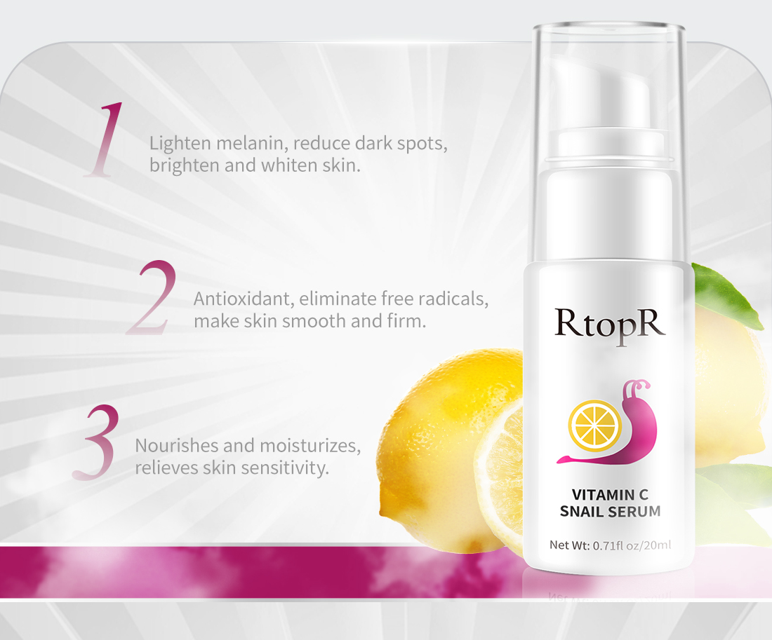 Mô tả Serum Dưỡng Da Trắng Da RtopR Chiết Xuất Ốc Sên/Vitamin C Chống Nếp Nhăn Săn Chắc Và Trẻ Hóa Làn Da Hiệu Quả Vitamin C Brightening 20ML - 3