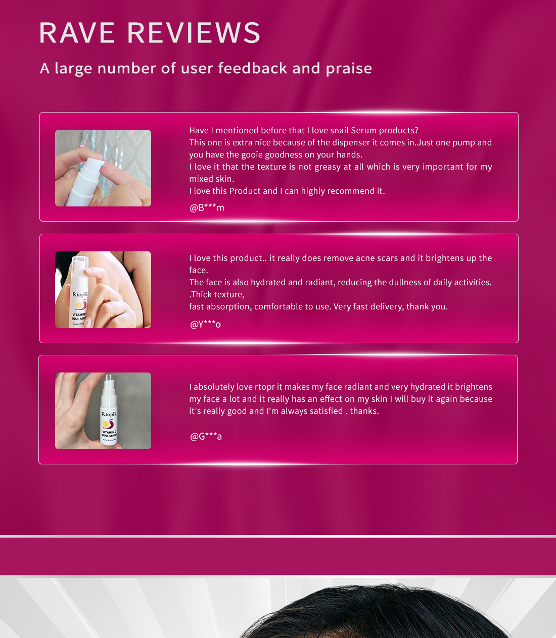 Mô tả Serum Dưỡng Da Trắng Da RtopR Chiết Xuất Ốc Sên/Vitamin C Chống Nếp Nhăn Săn Chắc Và Trẻ Hóa Làn Da Hiệu Quả Vitamin C Brightening 20ML - 6