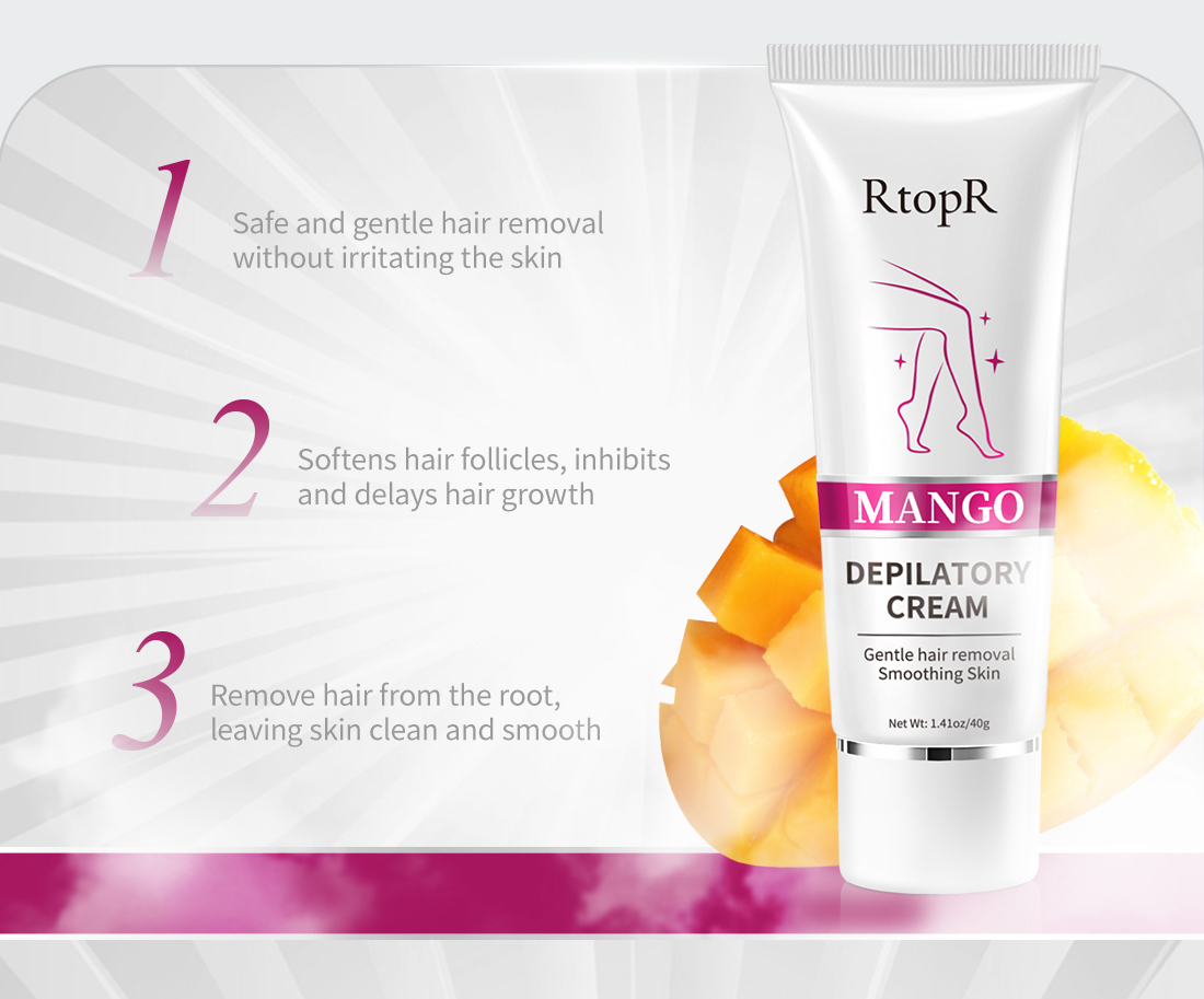 Mô tả Kem Tẩy Lông RtopR Chiết Xuất Từ Xoài Dành Cho Nam Và Nữ Dạng Mịn Hương Liệu Không Gây Kích Ứng Và Đau Với Triệt Lông Nách Chân Tay Bikini Vùng Kín An Toàn Không Kích Ứng Da 40g - 3