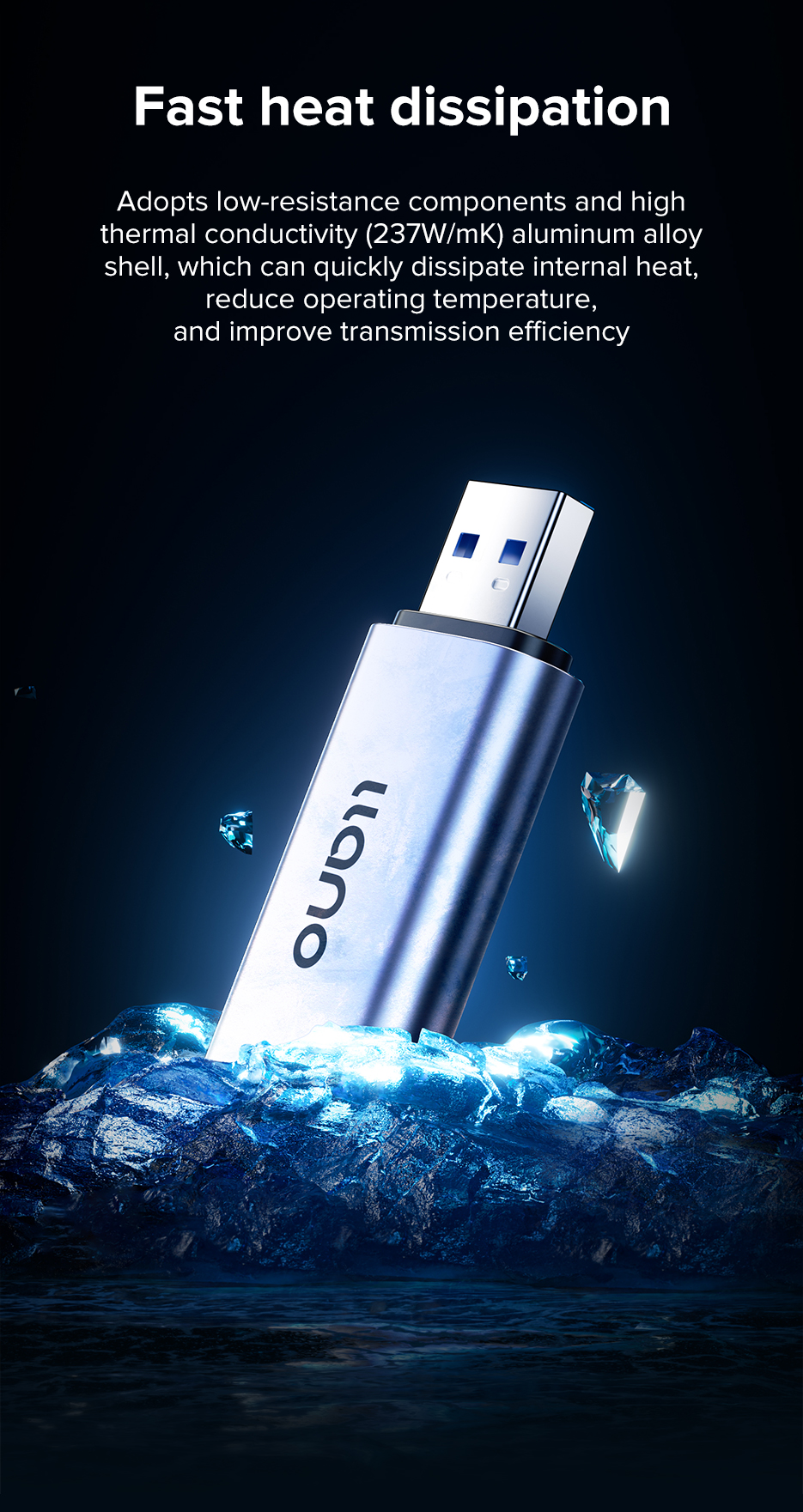 Mô tả Đầu đọc thẻ nhớ sd 2 trong 1 LLANO cổng USB 3.0 5gbps - 9