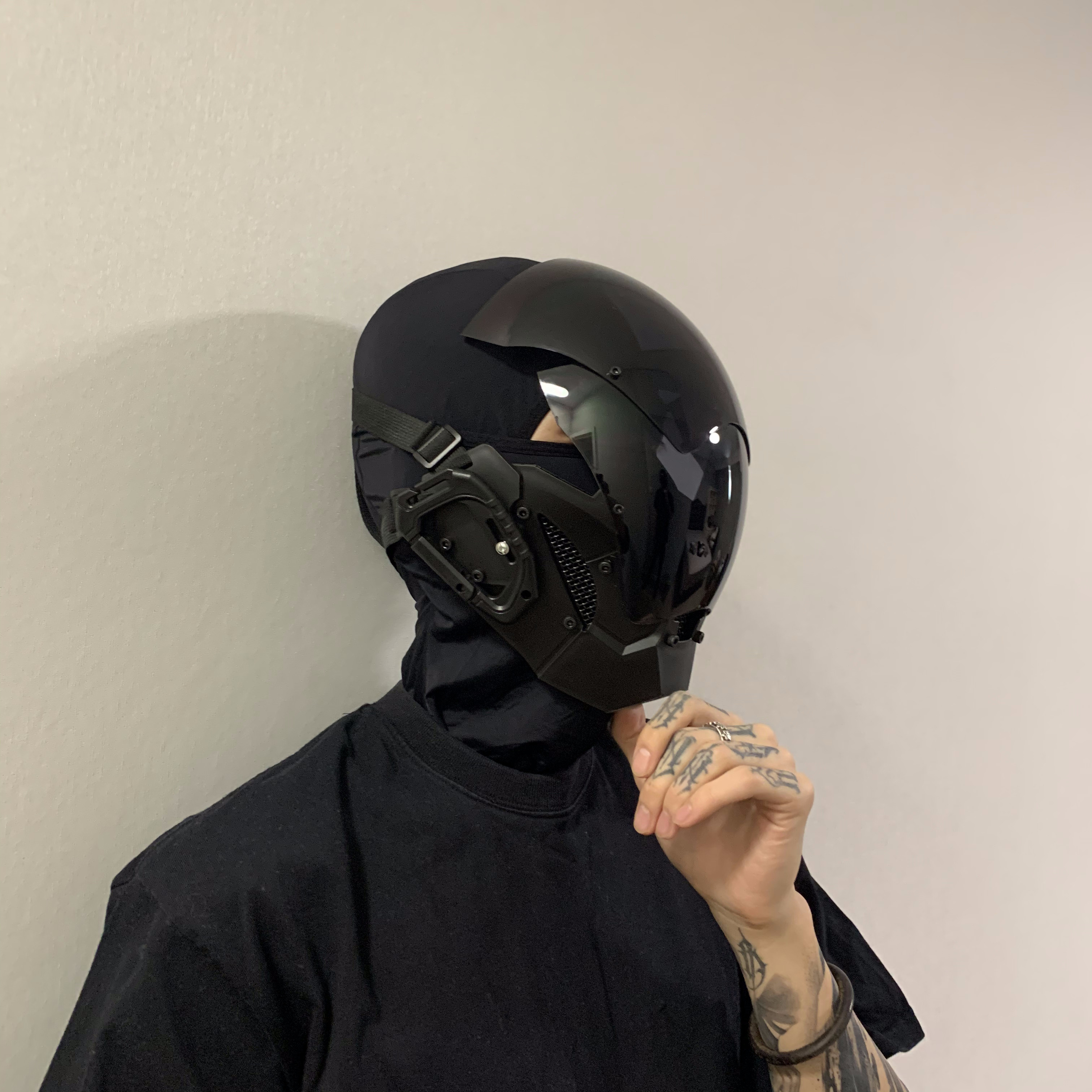Mặt nạ Cyberpunk Tự làm Handmade Customized Cosplay Mask Thiết bị khoa ...