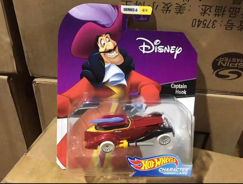 Hot Wheels Captain Hook Disney Diecast Car 1/64