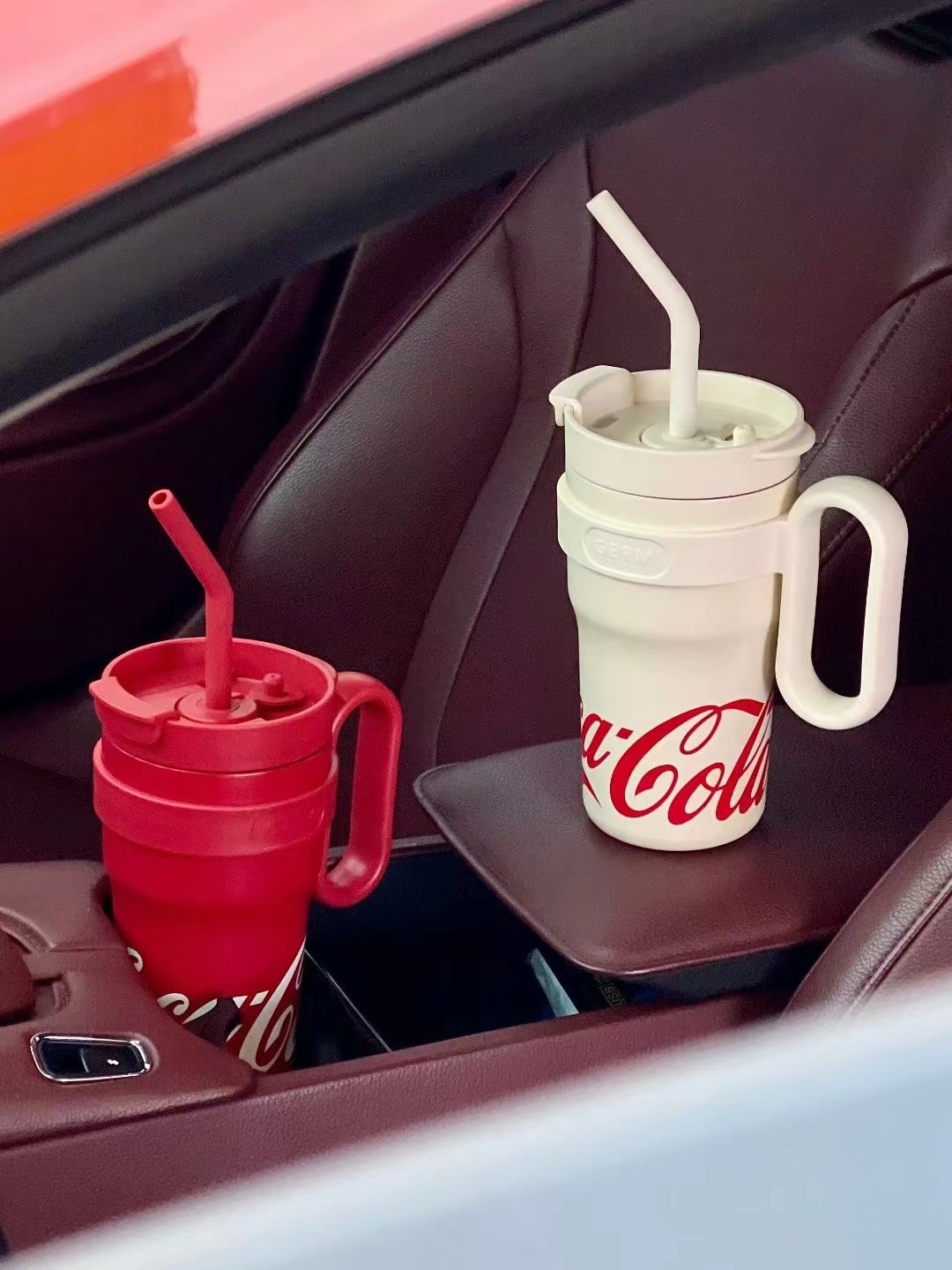 Mô tả STRAW CUP Germ capacity 750/1100ml 316 grade stainless steel material Coca Cola Co branded - 9