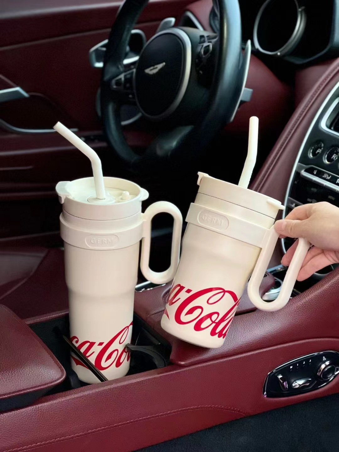 Mô tả STRAW CUP Germ capacity 750/1100ml 316 grade stainless steel material Coca Cola Co branded - 11