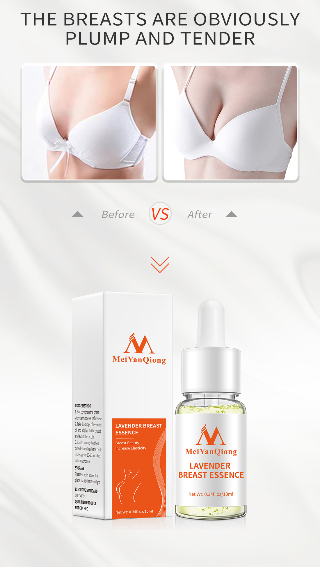 Mô tả MeiYanQiong Tinh dầu dưỡng da ngực chiết xuất hoa oải hương tự nhiên nâng và làm săn chắc thần kỳ - 7