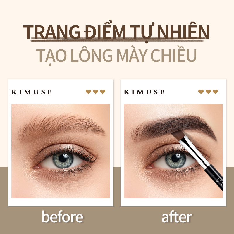 Mô tả Gel kẻ lông mày KIMUSE chống nước lâu phai 5 màu sắc tùy chọn - 6