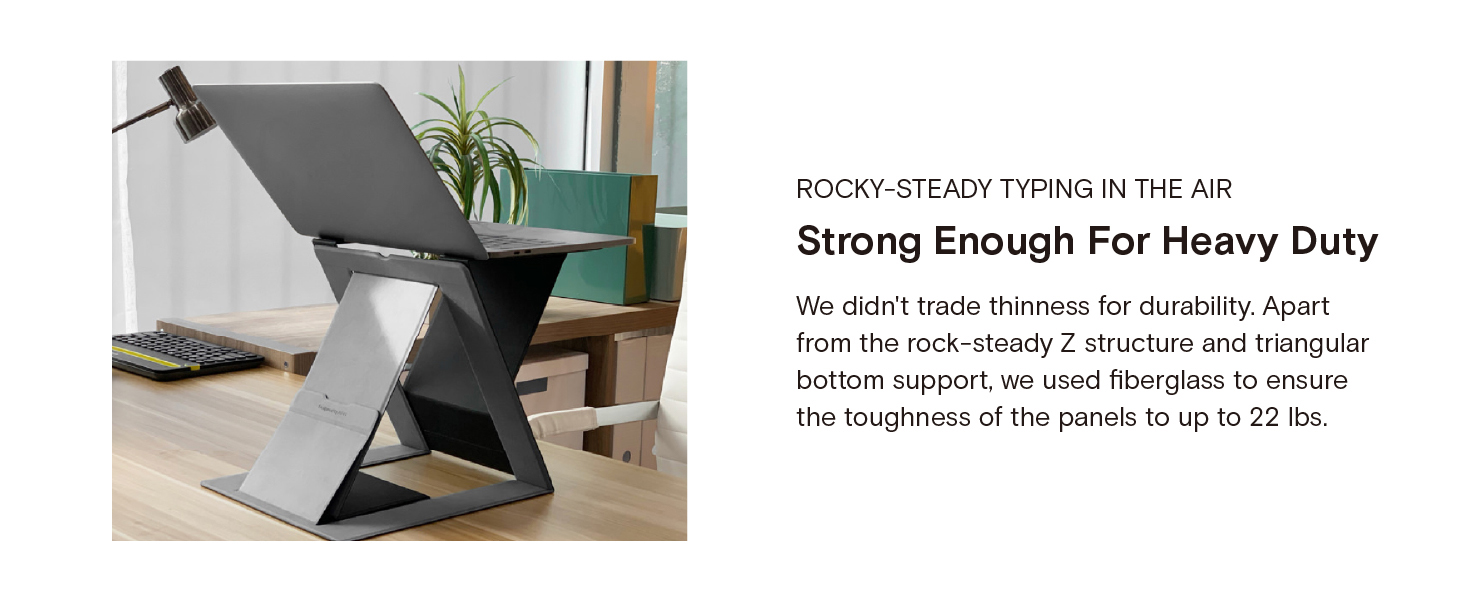 Mô tả Moft Z 5-In-1 Sit-Stand Laptop Desk Invisible And Portable Stand Giá Đỡ Máy Tính Xách Tay Hình Chữ z Gấp Gọn Tiện Lợi 5 Trong 1 ms015 - 7