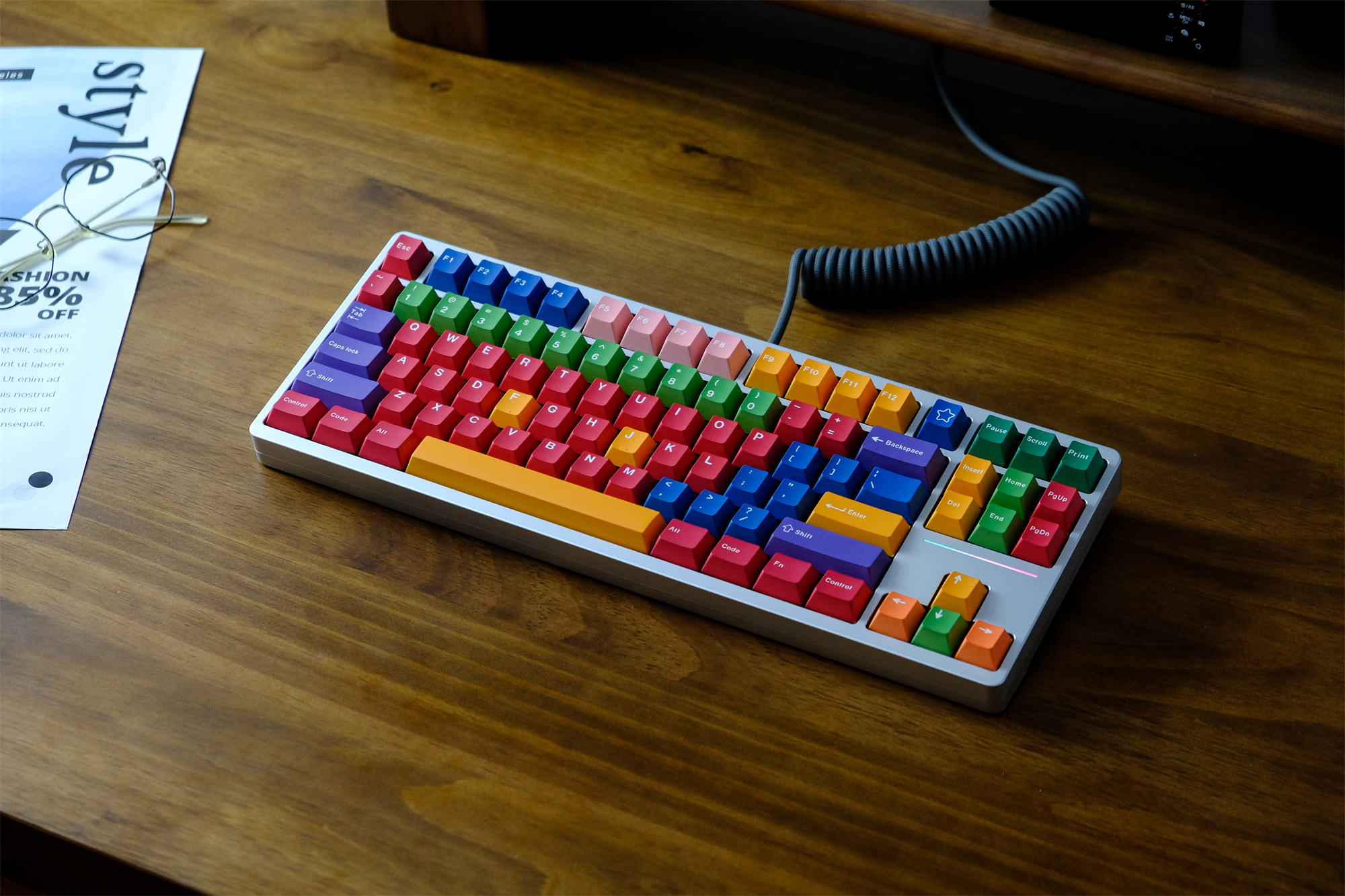 GMK Handarbeit Keycaps, 129 Phím Keycaps Anh Đào Hồ Sơ DYE-SUB Cá Tính ...