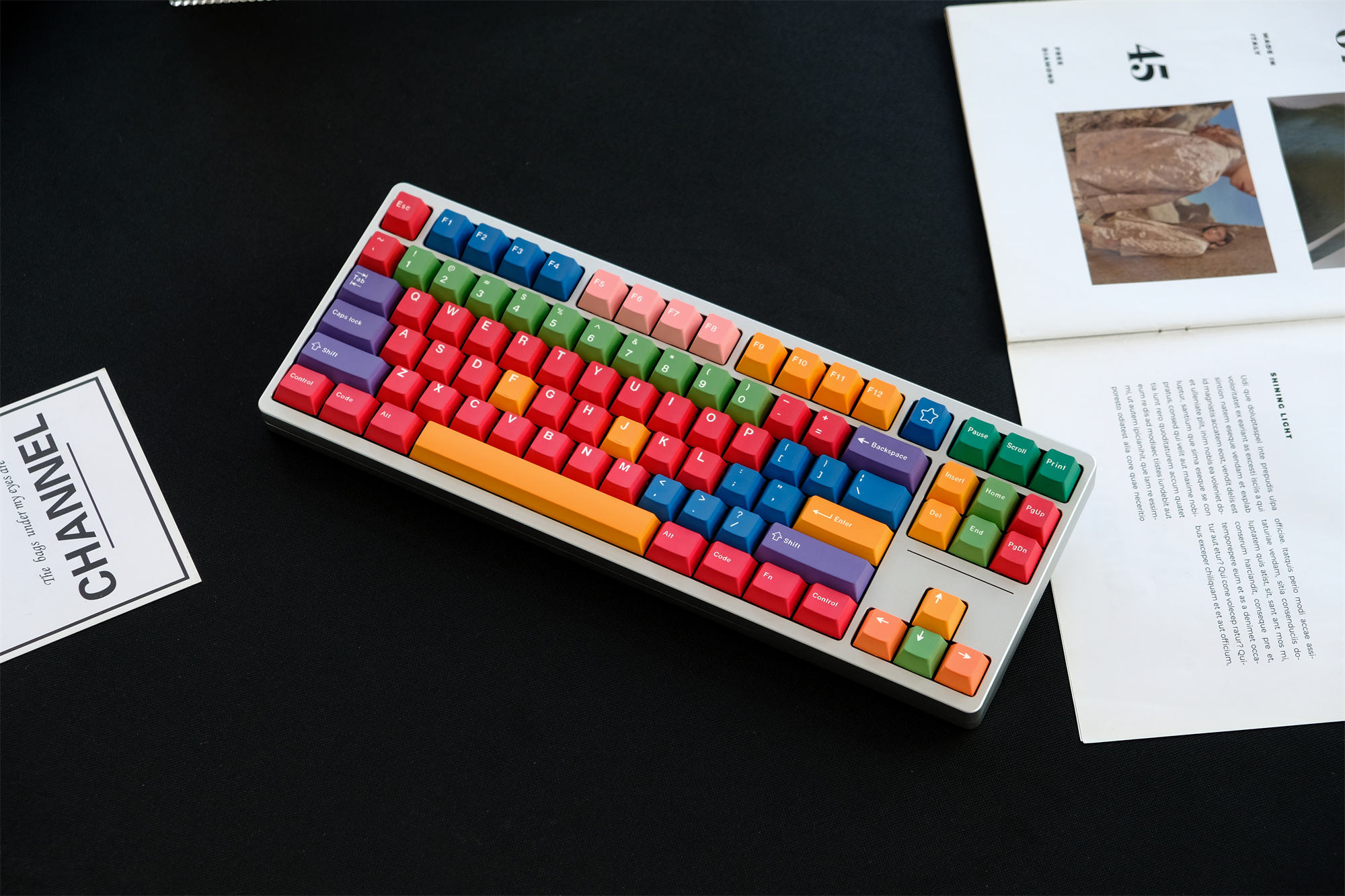 GMK Handarbeit Keycaps, 129 Phím Keycaps Anh Đào Hồ Sơ DYE-SUB Cá Tính ...