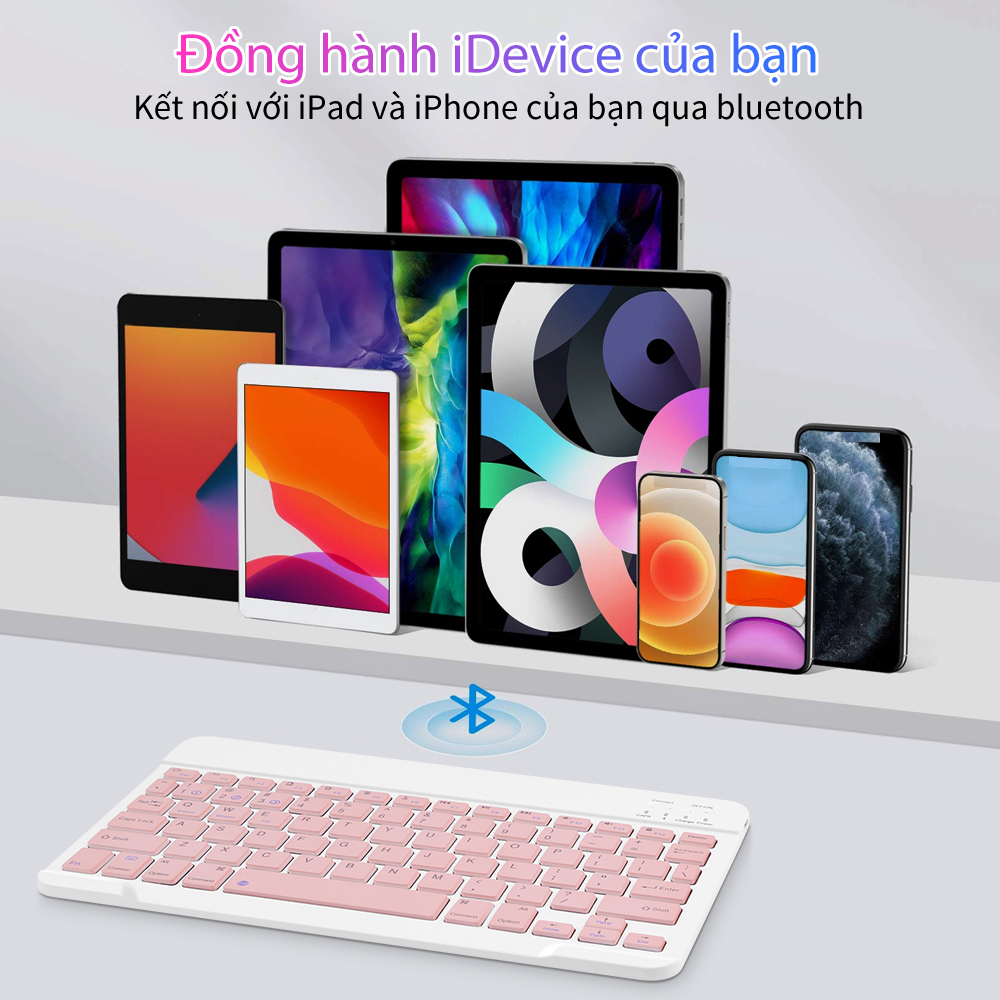 Bàn Phím Bluetooth Goojodoq Gen 2 10 Inch 3 Trong 1 Bộ Không Dây Chuột Nhẹ Di Động Cho iPad Samsung Điện Thoại Xiaomi – ảnh mô tả chi tiết 8