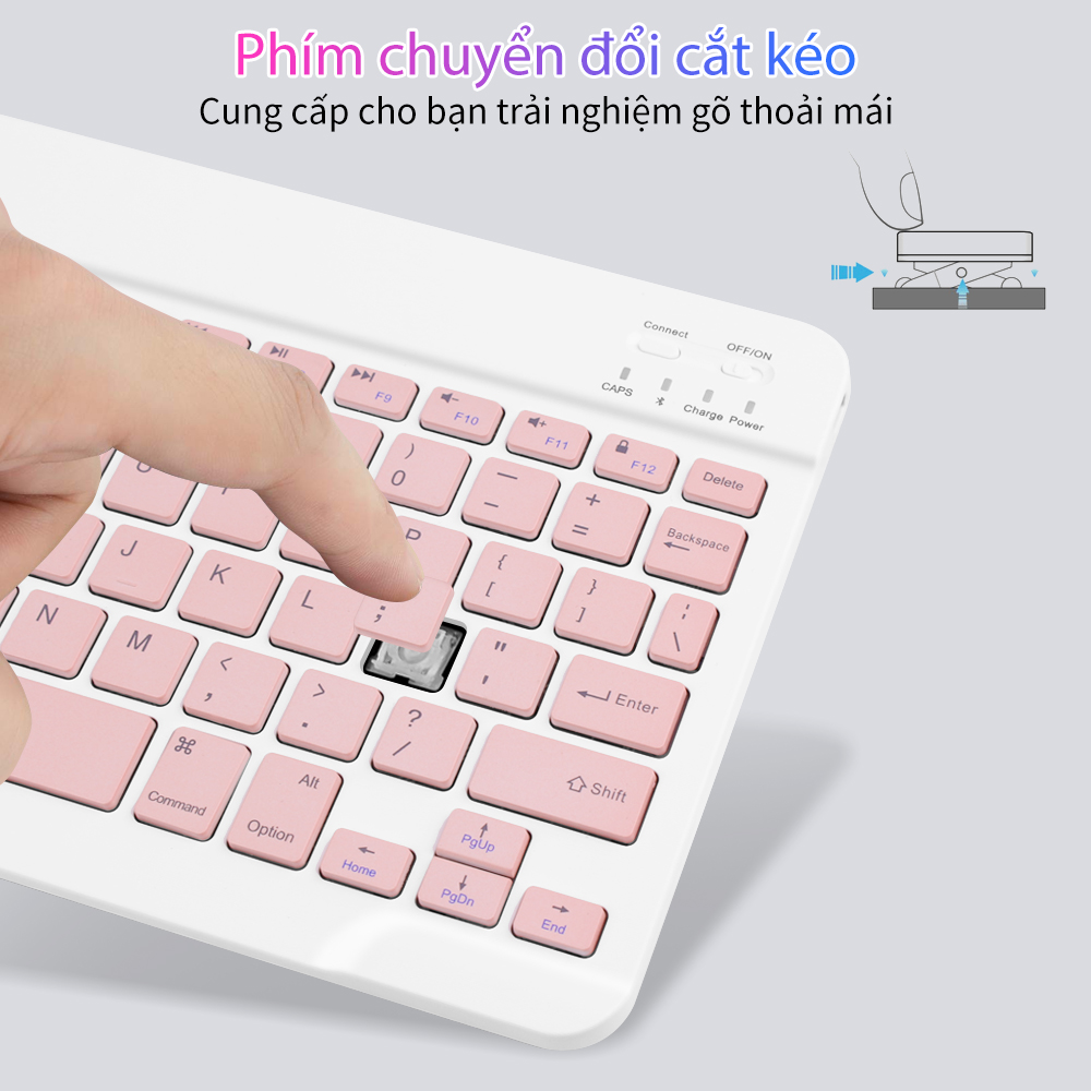 Bàn Phím Bluetooth Goojodoq Gen 2 10 Inch 3 Trong 1 Bộ Không Dây Chuột Nhẹ Di Động Cho iPad Samsung Điện Thoại Xiaomi – ảnh mô tả chi tiết 7