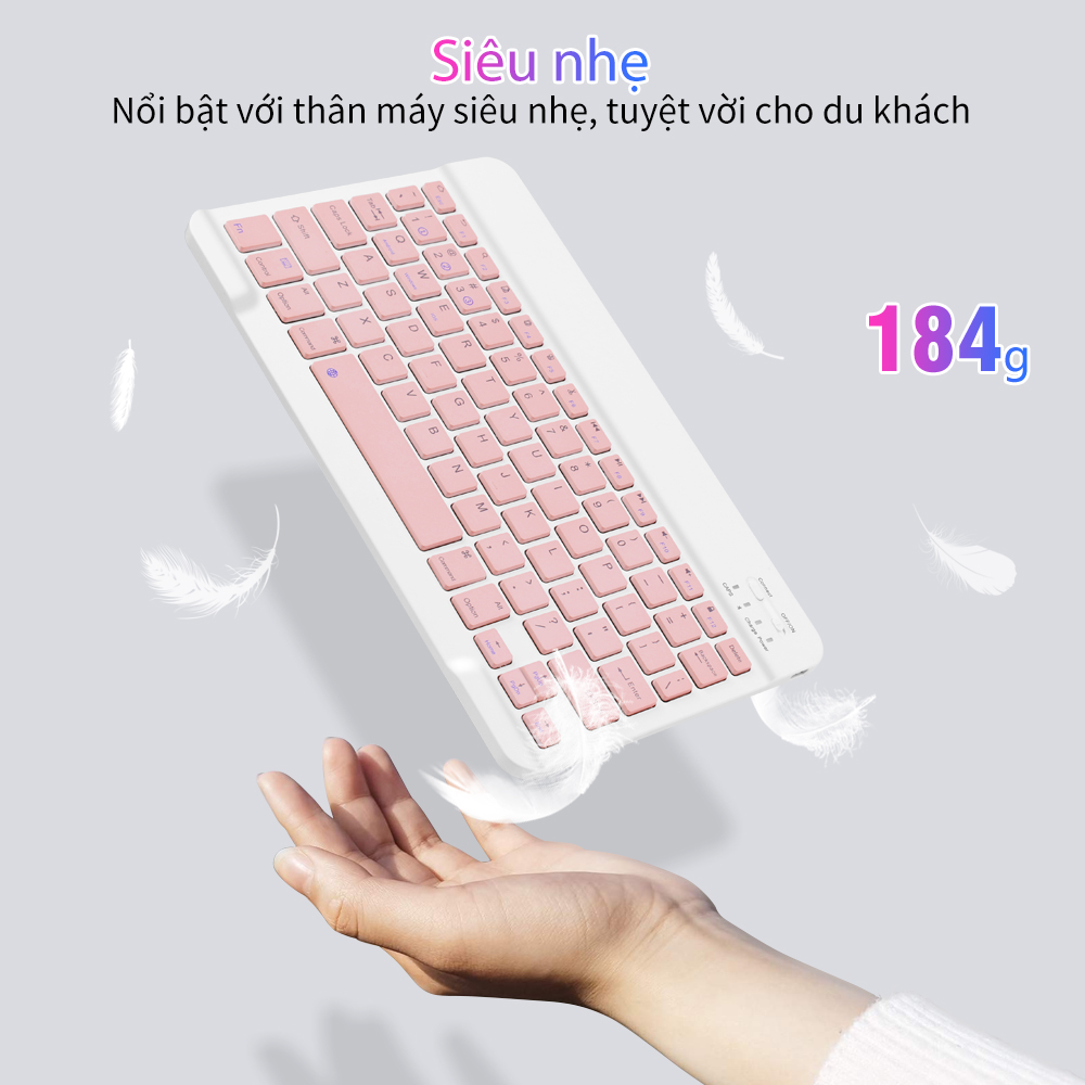 Bàn Phím Bluetooth Goojodoq Gen 2 10 Inch 3 Trong 1 Bộ Không Dây Chuột Nhẹ Di Động Cho iPad Samsung Điện Thoại Xiaomi – ảnh mô tả chi tiết 1