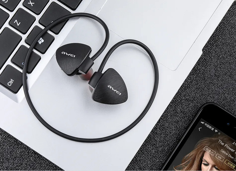 Mô tả Tai Nghe Thể Thao Awei A847BL Đeo Cổ Bluetooth Chống Nước IPX4 Cổ Mic HD chính hãng - 7