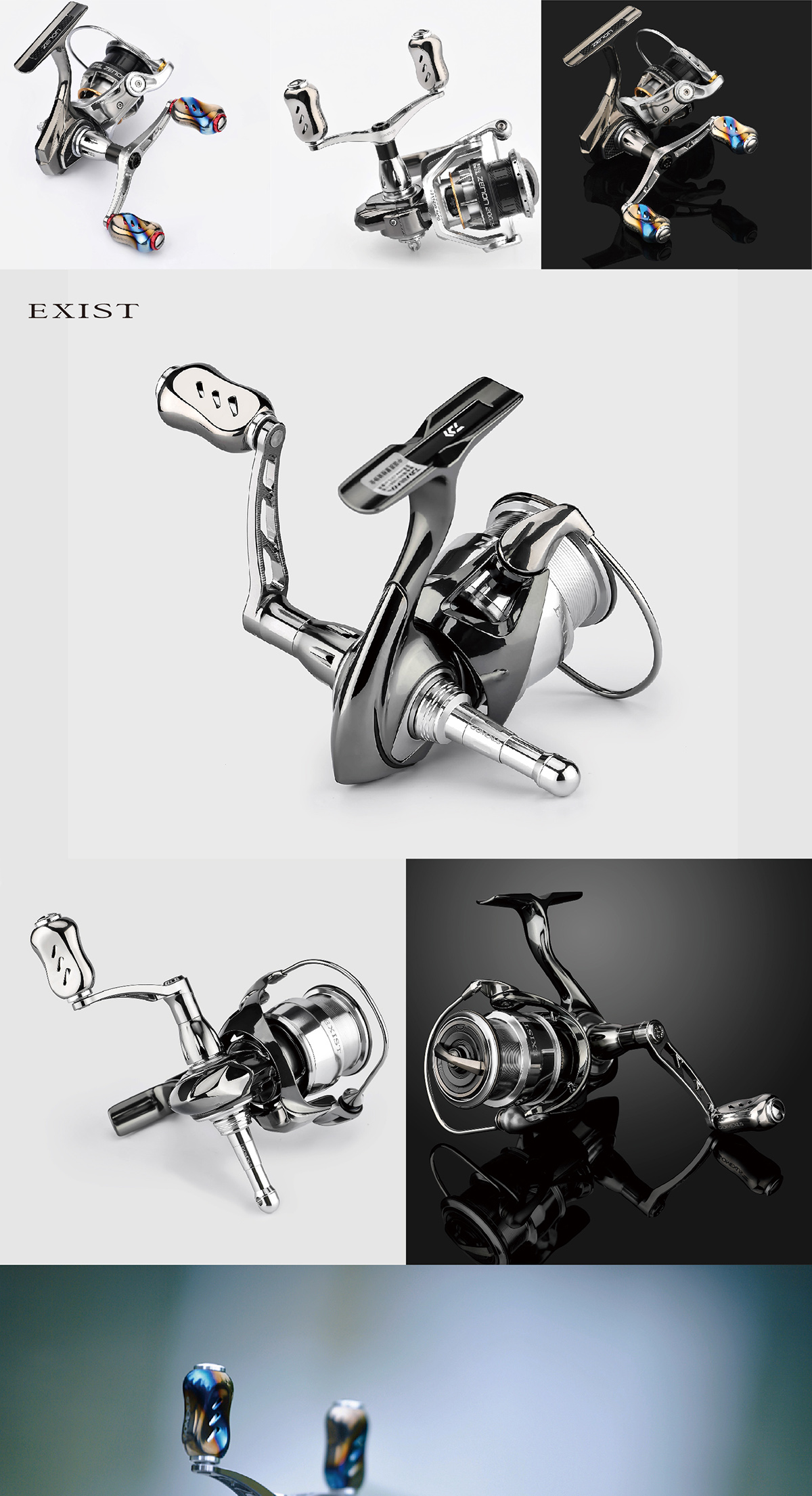 Mô tả GOMEXUS núm máy câu 22mm được thiết kế tinh tế cho Shimano Daiwa Ryobi Titanium  núm tay quay máy câu Núm tay quay T22 - 10
