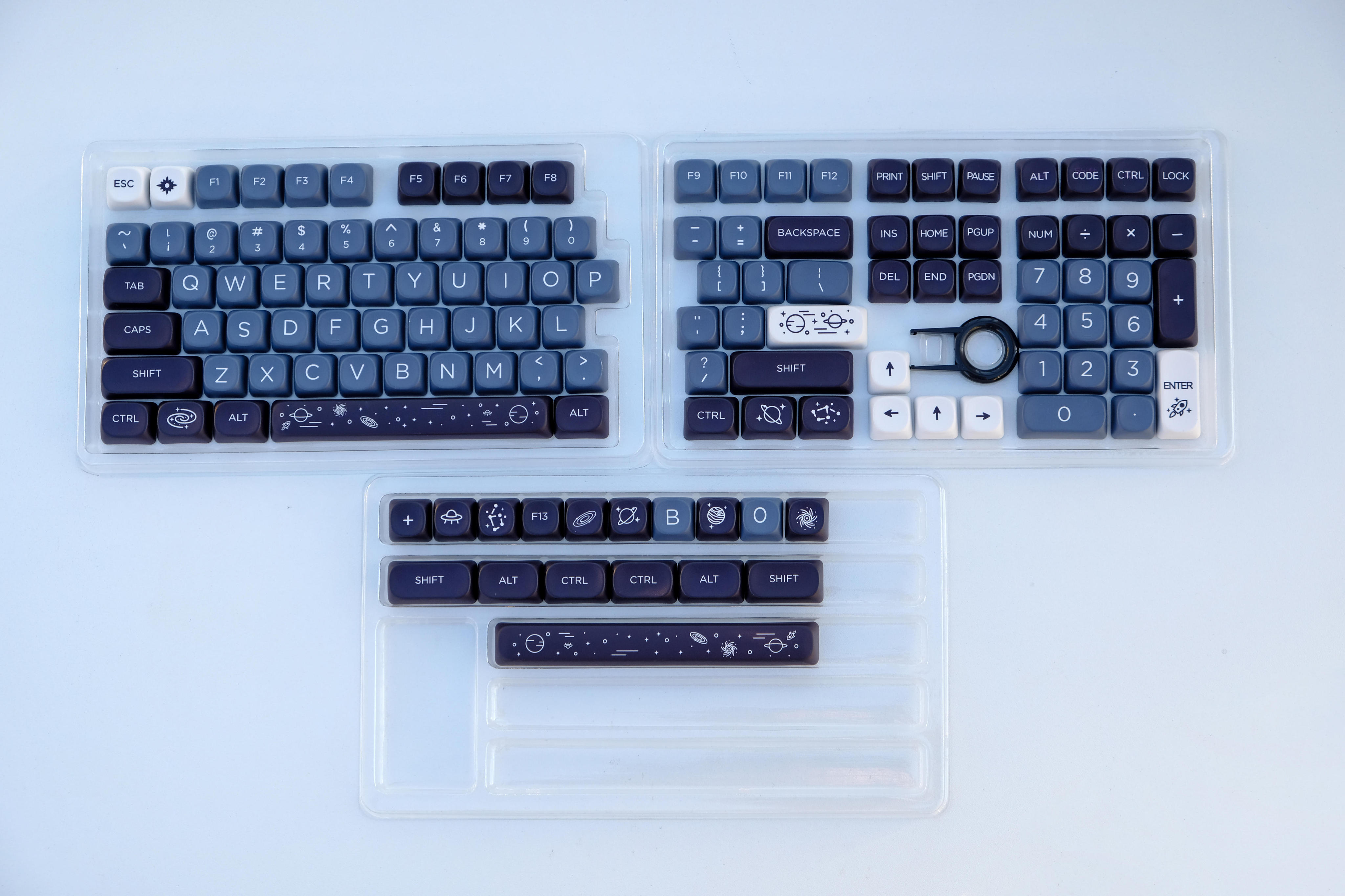 Keycaps GMK Galaxy, Keycaps 126 Phím MOA Profile DYE-SUB Keycaps GMK ...